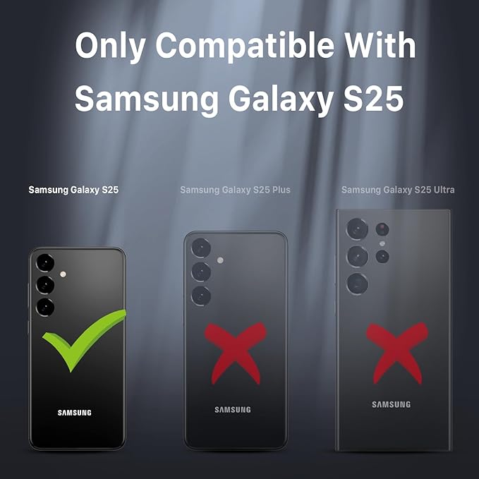 M MYBAT PRO Maverick Series for Samsung Galaxy S25 Case with Belt Clip Holster, Heavy Duty Military Grade Drop Protective Case w 360° Rotating Stand (No Screen Protector) Blue