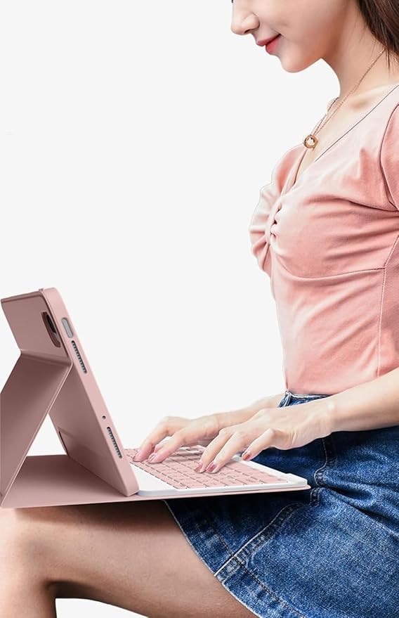 Keyboard Case Mouse for Galaxy Tab A7 Lite 8.7 Inch SM-T220/T225/T227, Detachable Cute Color Keyboard Case with S Pen Holder，Dark Green