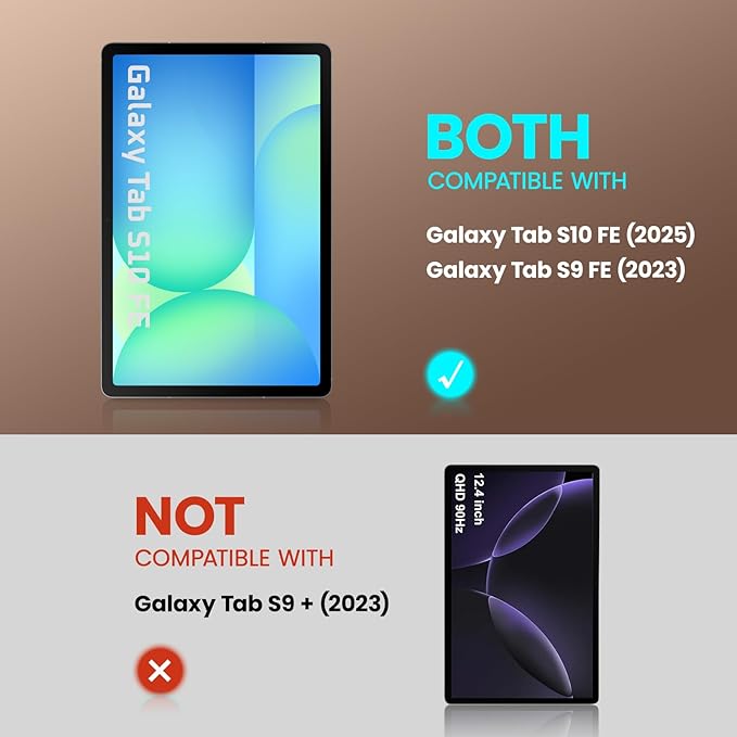 SUPCASE for Samsung Galaxy Tab S10 FE 10.9 inch Case with Stand (Unicorn Beetle Pro), [Built-in Screen Protector & S Pen Holder] Full-Body Heavy Duty Rugged Tablet Cover for Tab S10 FE 2025, Black