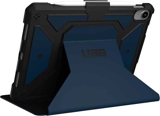 URBAN ARMOR GEAR UAG Designed for iPad 11" A16 11th Gen 2025, 10.9" 10th Gen 2022 Case A3354 A3355 A2696 Rugged Protective Folio Cover w/Adjustable Stand & Pencil Holder, Metropolis SE Blue Mallard