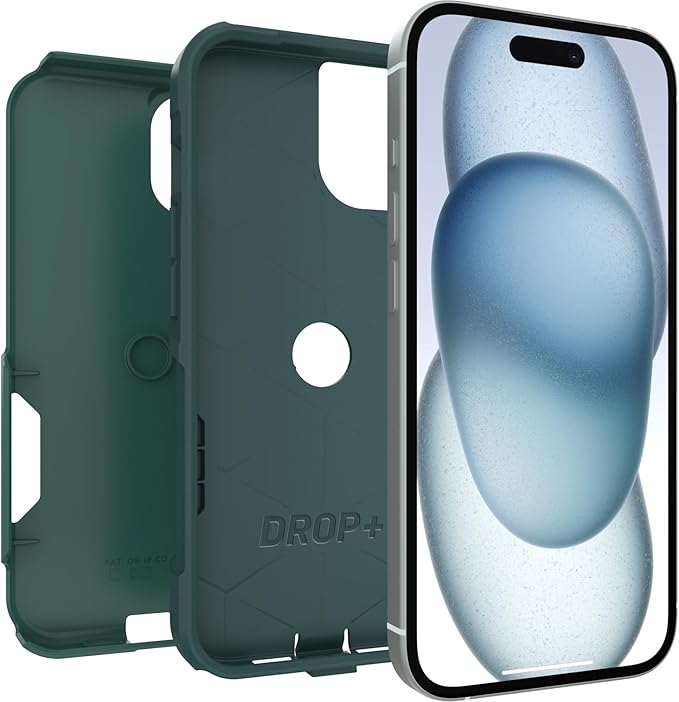 OtterBox iPhone 16e, 15, 14, & 13 Commuter Series Case - GET Your Greens, Slim & Tough, Pocket-Friendly, with Port Protection