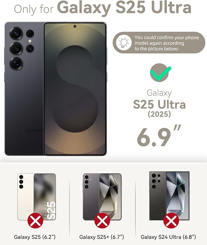 OCASE Compatible with Galaxy S25 Ultra Wallet Case, PU Leather Flip Folio Case with Card Holders RFID Blocking Kickstand [Shockproof TPU Inner Shell] Protective Phone Cover 2025, Black