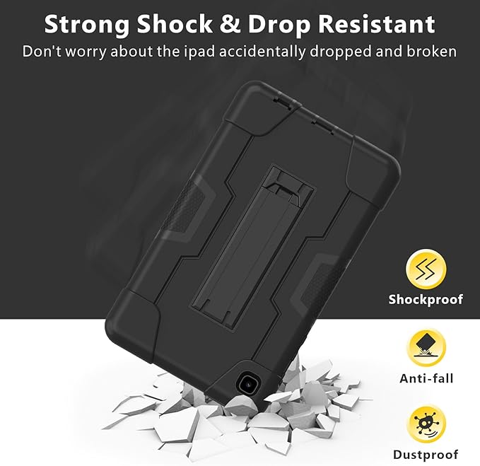 Case for Samsung Galaxy Tab A7 Lite 8.7 Inch 2021, Heavy Duty Hard PC Soft Silicone Shockproof Protective Kickstand Cover Compatibile with Galaxy Tab A7 Lite 8.7" (SM-T220 SM-T225 SM-T227U)