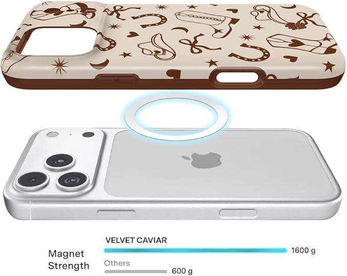 VELVET CAVIAR Case for iPhone 17 Pro Max | Compatible with MagSafe | 10ft Drop Tested | Protective Designer Cases | Western Rodeo Drive