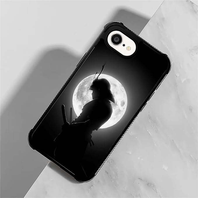 Compatible with iPhone 16e Case,Moon Samurai Phone Cover for Men/Women,Soft TPU Anti-Skid Thread and Four Corner Anti-Collision Protection Case Compatible with iPhone 16e 6.1inch