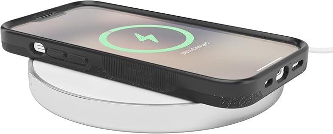 Casely iPhone 14 Case | Midnight Onyx | Black Shimmer | Compatible with MagSafe | Bold Protective Design