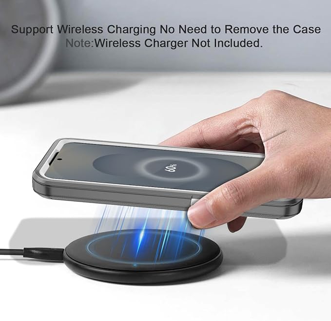 for Samsung Galaxy S25 Plus Case Heavy Duty Protective Shockproof Dropproof 3-Layer Full Body Protection [Without Screen Protector] Tough Rugged Case for Galaxy S25 Plus,Grey/White