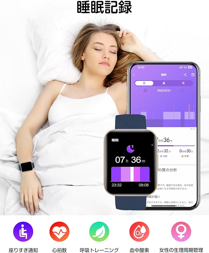 Smart Watch (Answer/Make Calls), 1.85" Smart Watches for Women Men Digital Watch Fitness Tracker with 100+ Sport Modes Heart Rate Monitor for iOS Android Phones Waterproof (Blue)