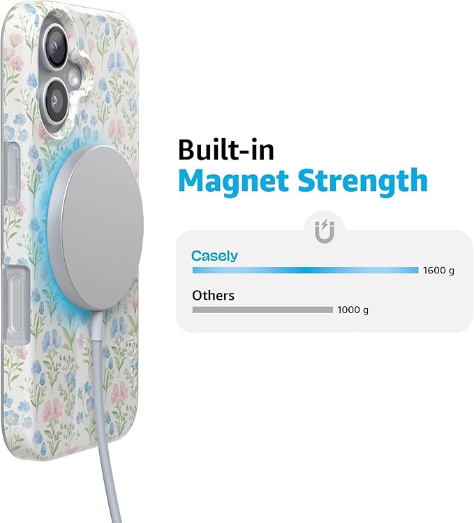 Casely iPhone 17 Case | Pastel Garden | Sunday Best | Compatible with MagSafe | Classic Ultra Slim Design