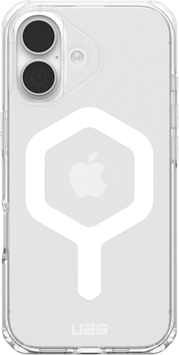 URBAN ARMOR GEAR UAG Designed for iPhone 17 Case Plyo - Compatible with MagSafe Transparent Military Grade Protective Cover, Ice/White