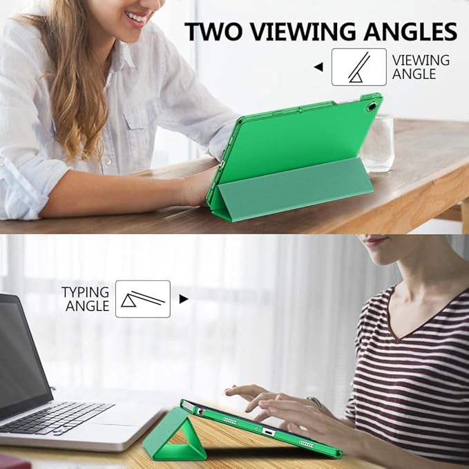 MoKo Case for Galaxy Tab A9+/A9 Plus 11 inch 2023, Slim Stand Protective Smart Cover with Hard PC Translucent Back Shell for Tab A9 Plus Tablet (SM-X210/X216/X218), Auto Wake/Sleep, Forest Green