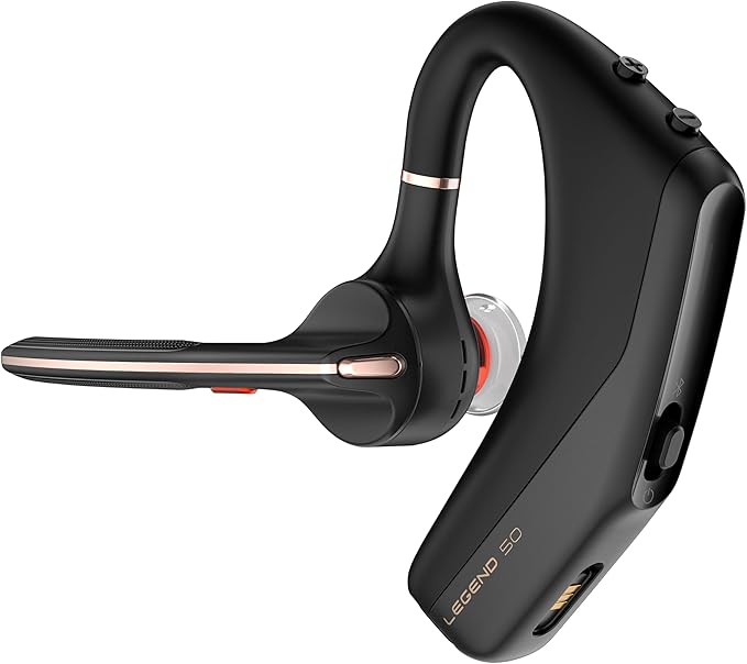 POLY Voyager Legend 50 - Bluetooth Headset - Wireless Headset with Mic - Four Noise-Canceling Mics, AI Noise Block & WindSmart Technology - Connectivity & Smart Call Controls - All-Day Comfort