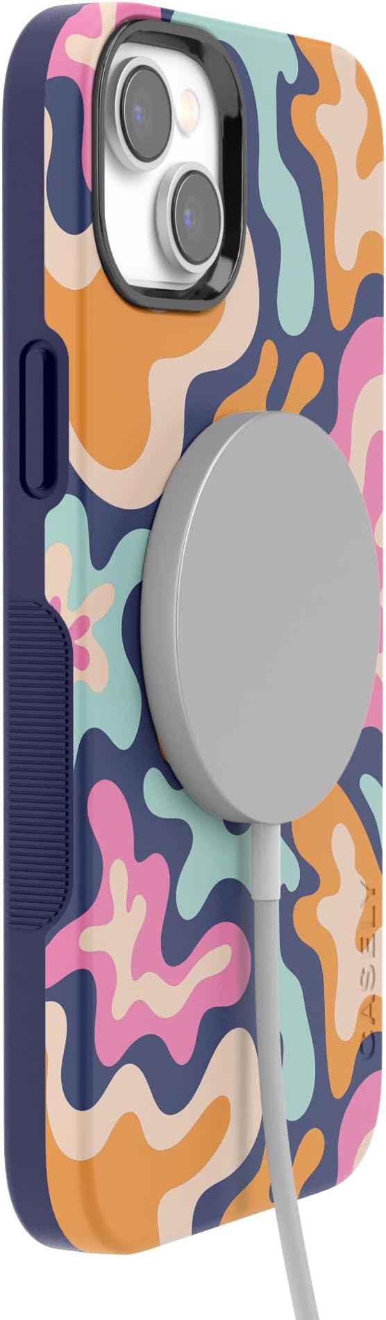 Casely iPhone 14 Case | Midnight Color Splash | Abstract Retro | Compatible with MagSafe | Bold Protective Design