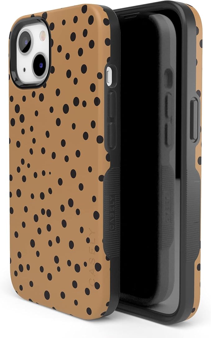 Casely iPhone 14 Case | Spot On | Dotted Animal Print | Compatible with MagSafe | Bold Protective Design