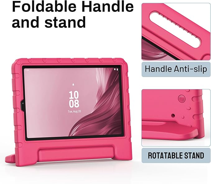 Kids Case for Lenovo Tab M9 2023 9 Inch (TB310FU / TB310XU),Light Weight Shockproof Convertible Handle Stand Kids Case Cover for Lenovo Tab M9 Tablet 9 Inch 2023 (Rose)