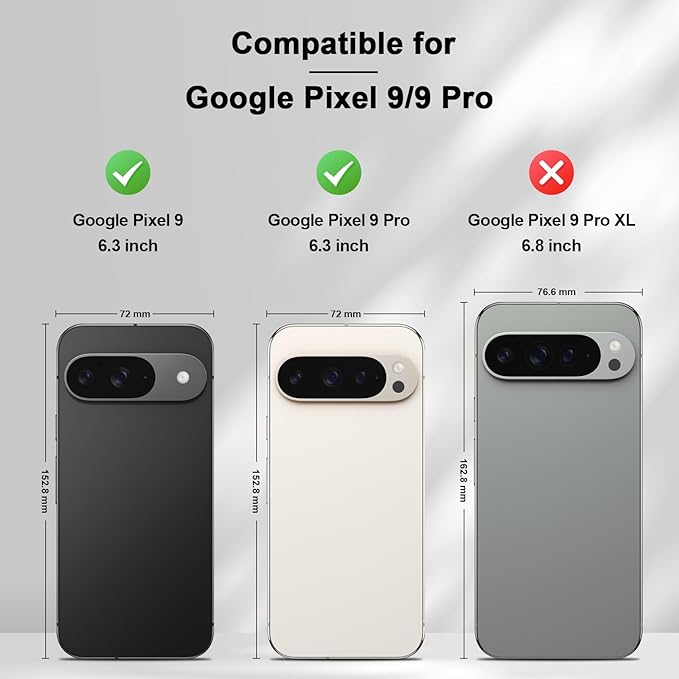 Jasonyu Flip Wallet Case for Google Pixel 9/9 Pro,Leather Magnetic Folio Cover with Card Holder,Kickstand - TPU Shockproof Durable Protective Phone Case,Black