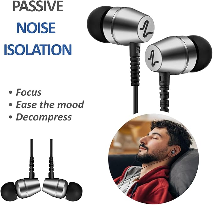 LUDOS OMNITONE USB C Headphones for iPhone 16 15 Pro Max Plus iPad Pro, 5 Years Warranty, USB-C Earbuds for Galaxy S24 S23 Ultra S22 S21 S20 A55 A54 A53, USB Type C Earphones - Grey