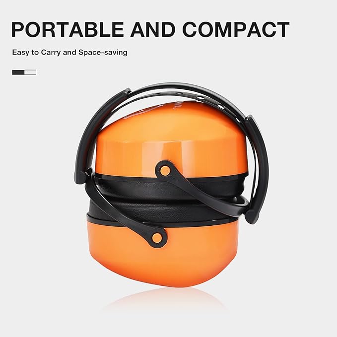 LYSIAN Foldable Noise Reduction Earmuffs, Hearing Protection Safety Ear Muffs for Shooting, Workshop,Loud Security Events