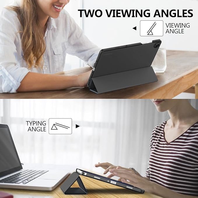 MoKo Case for Galaxy Tab A9+/A9 Plus 11 inch 2023, Slim Stand Protective Smart Cover with Hard PC Translucent Back Shell for Tab A9 Plus Tablet (SM-X210/X216/X218), Auto Wake/Sleep, Space Gray