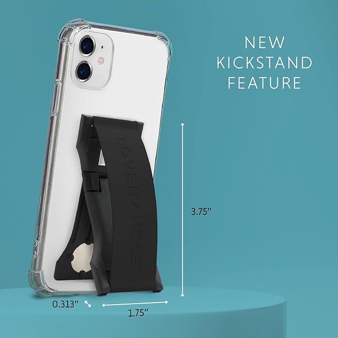 LOVEHANDLE PRO Premium Phone Grip - Silicone Phone Strap - Magnetic Phone Mount and Kickstand for Smartphone and Tablet - Bubblegum Pink Glow Silicone