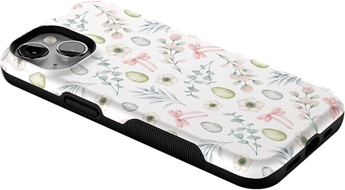 Casely iPhone 14 Case | So Eggxtra | Spring Garden | Compatible with MagSafe | Bold Protective Design