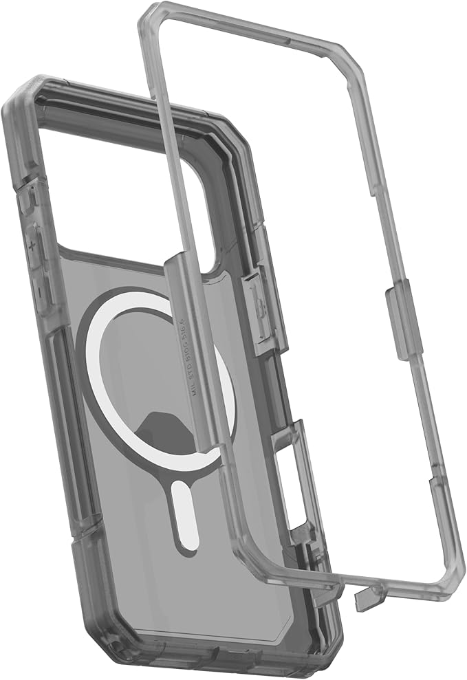 URBAN ARMOR GEAR UAG Designed for iPhone 17 Pro Max Case Trooper - Compatible with MagSafe Full Body with Port Protection Transparent Military Grade Full Body Protective Cover, Ash