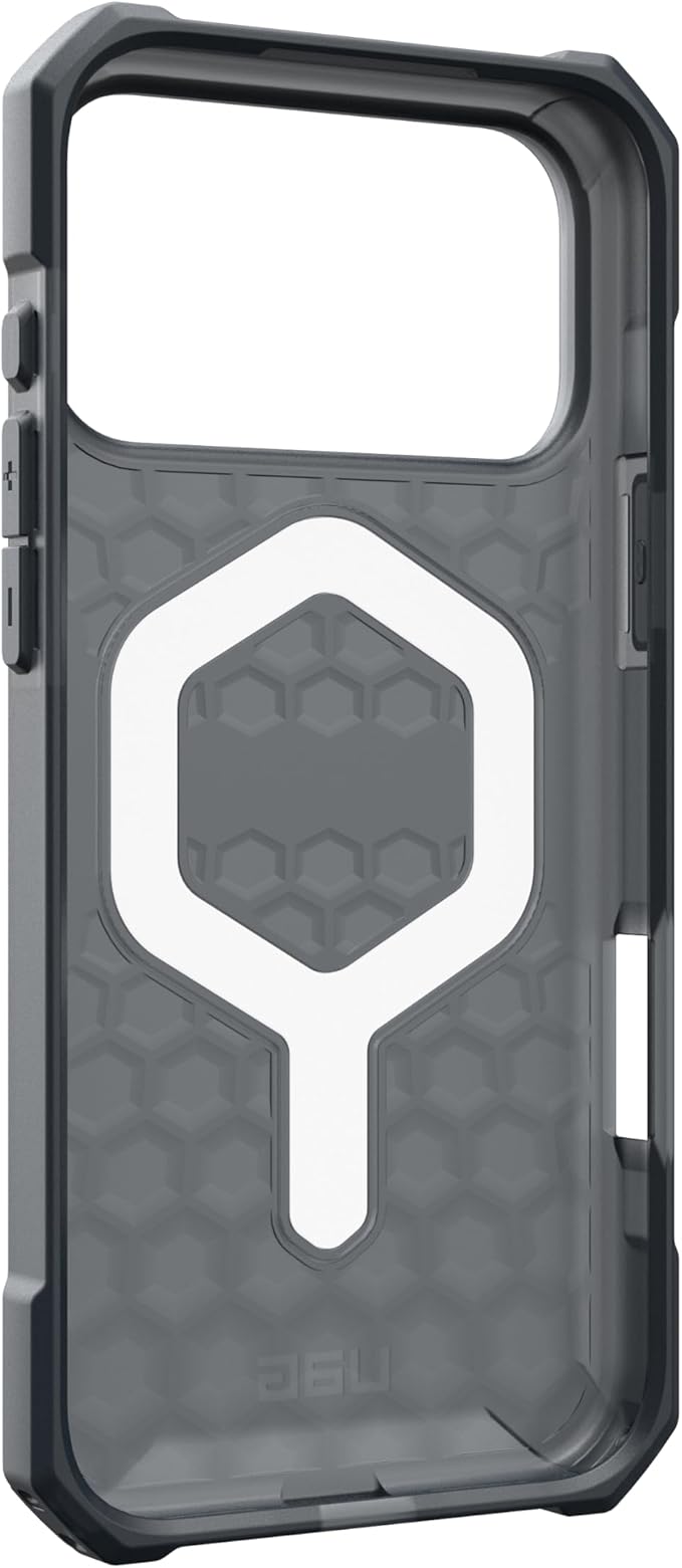URBAN ARMOR GEAR UAG Designed for iPhone 17 Pro Max Case Essential Armor - Compatible with MagSafe Translucent Military Grade Protective Cover, Ash