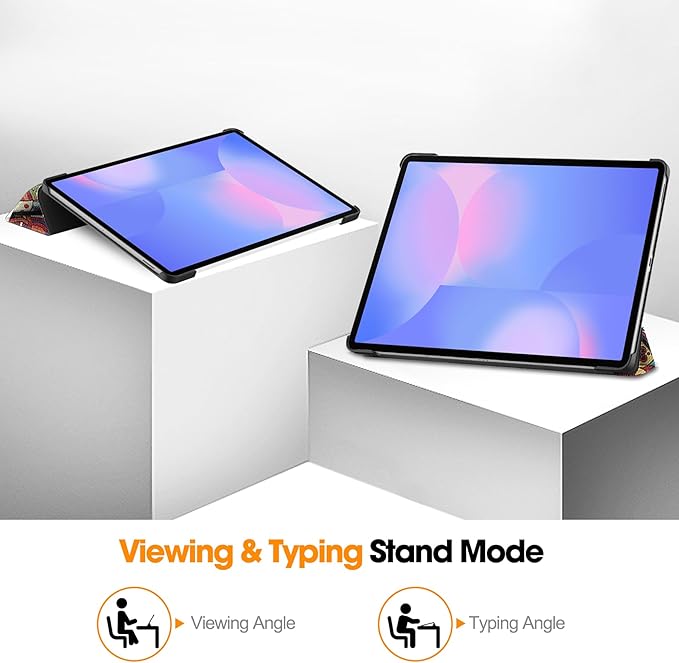 Smart Case for Samsung Galaxy Tab S10 FE+ / S10 FE Plus 13.1 Inch 2025, Ratesell Lightweight Trifold Stand Smart Case Cover with Auto Wake/Sleep Mandala