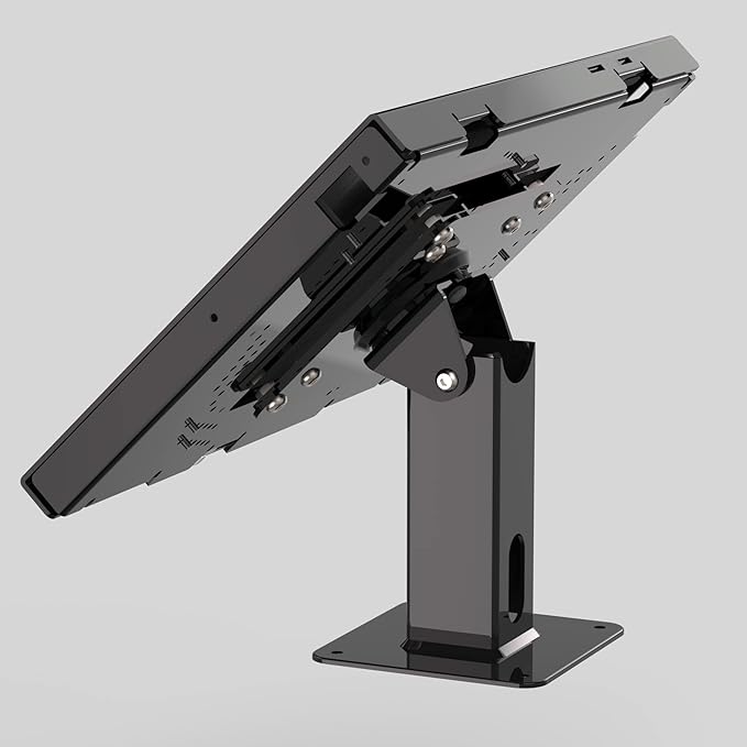 TABcare Anti-Theft Security Metal Case for Galaxy TAB A9+ 11" with 360 Swivel & 180 Tilting Stand (Black)