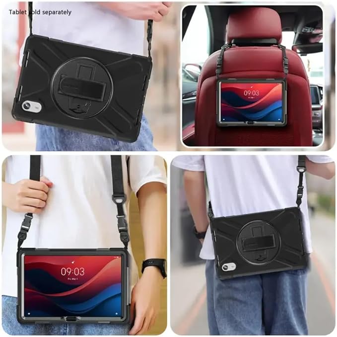 Sahara - Raider-X Series Heavy Duty Case for Lenovo Tab M11, Scorpion Black, (TB00455)