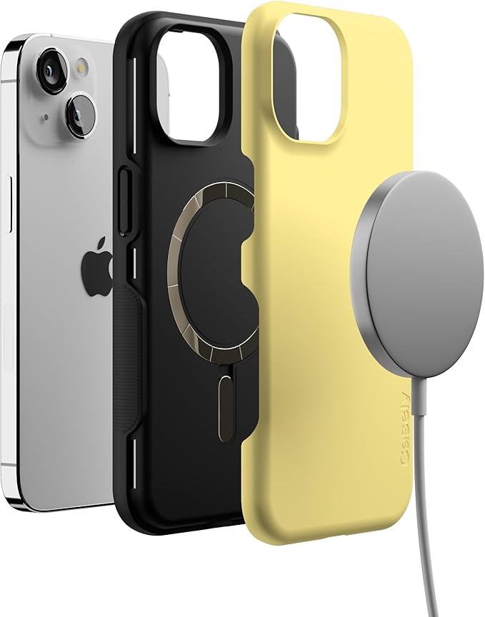 Casely iPhone 14 Case | Butter Me Up | Butter Yellow | Compatible with MagSafe | Bold Protective Design
