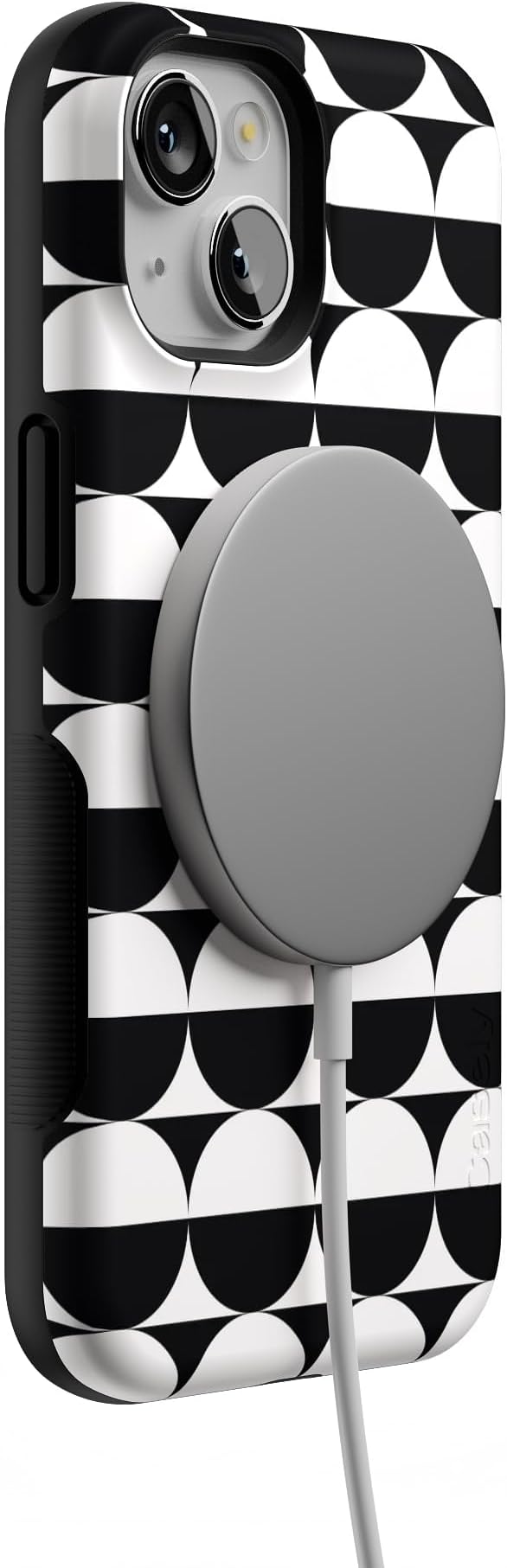 Casely iPhone 14 Case | Half Moon | High Contrast Design | Compatible with MagSafe | Bold Protective Design