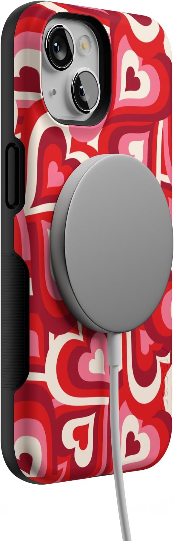 Casely iPhone 14 Case | Love Song Remix | Ombre Hearts | Compatible with MagSafe | Bold Protective Design