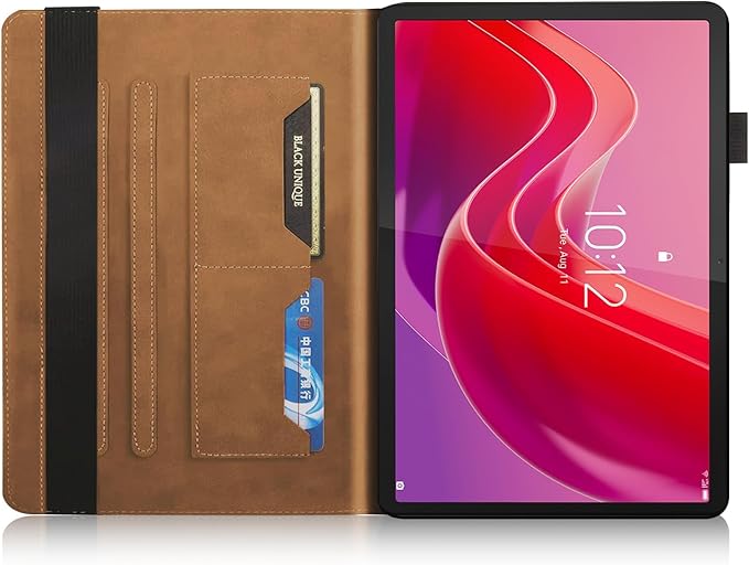 Case for Lenovo Tab M11 / Tab K11 LTE 11 Inch (TB330FU) 2024 Bussiness Premium PU Leather Protective Case Lightweight Flip Stand with Elastic Band & Card Holder for Lenovo Tab M11-Navy Blue