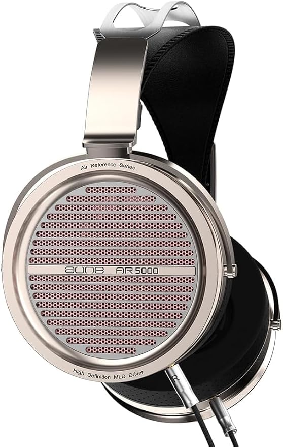 Aune AR5000 Full-Size Open-Back Headphones with MLD Driver, Dynamic Driver, Detachable Cable, Over-Ear HiFi Hi-Res Audiophile Headphones for HiFi System, Home Audio, DAP (AR5000 EU)