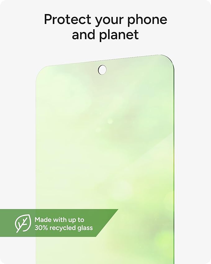 ZAGG Glass+ Samsung Galaxy S25 Edge Screen Protector – Extreme Impact & Shatter Protection, Scratch-Resistant, Smudge-Resistant, Fingerprint Scanner Compatible, InvisibleShield, Easy Installation