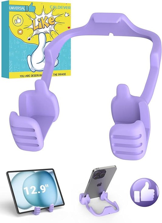 Stocking Stuffers for Teens Girls Boys Tablet Stand for iPad: Universal Compatible Thumbs Up Lazy Cell Phone Stand Holder for Desk Fun Birthday Gifts for Women Men Wife Girlfriends Gifts for Christmas