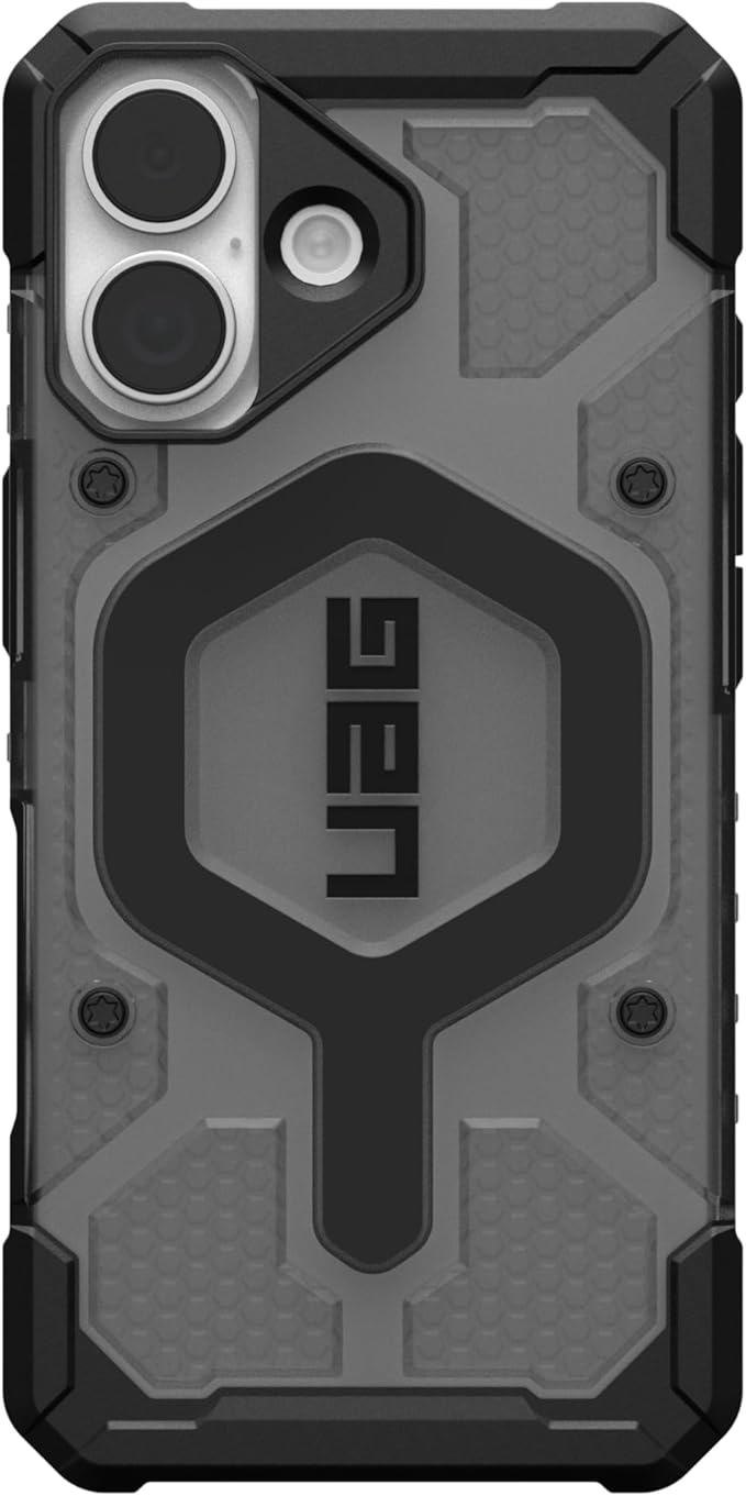URBAN ARMOR GEAR UAG Designed for iPhone 17 Case Pathfinder Clear - Compatible with MagSafe Military Grade Protective Cover, Ash/Black