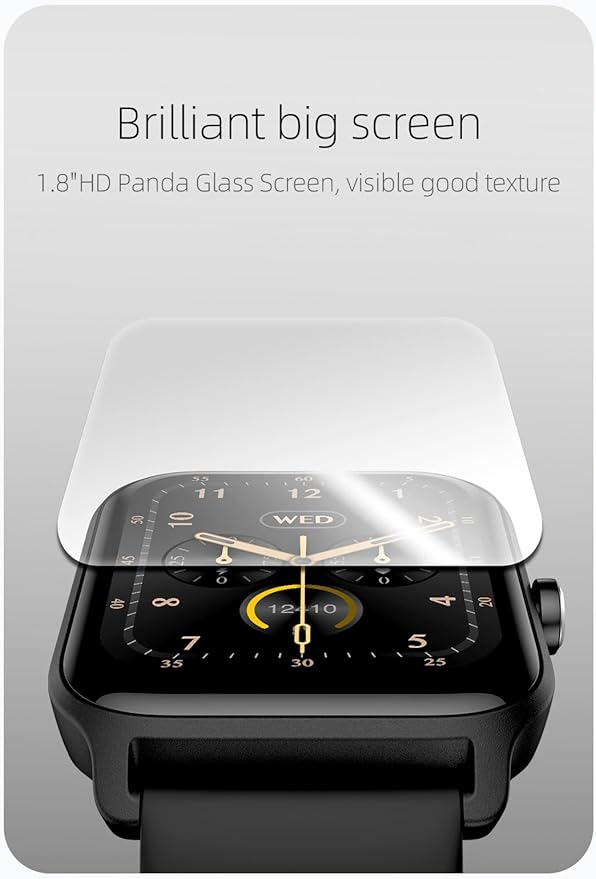 OCTANDRA Move 2 VeryFit 1.8" Bluetooth Answer Call Alexa Smart Watch Heart Rate Blood Oxygen Saturation Sleep Monitor Step Counter IP68 Activity Fitness Tracker Watches for Men Women (IDW13) (Pink)