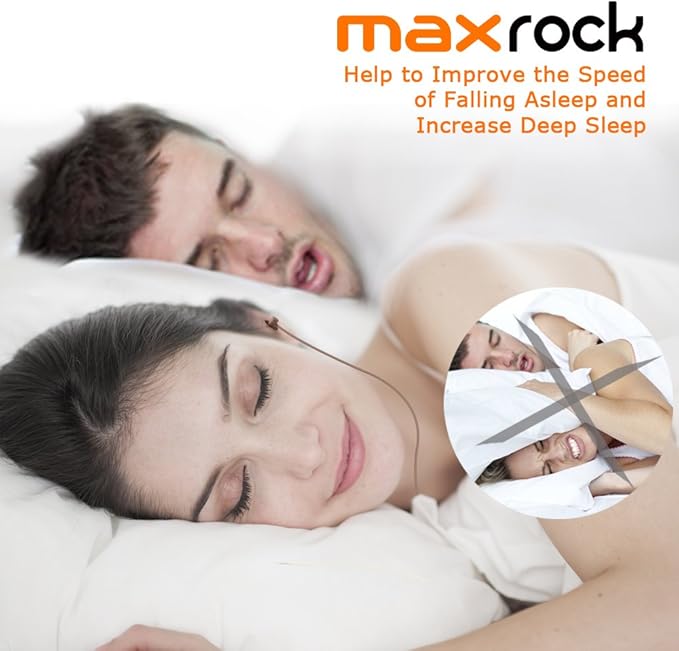 MAXROCK Sleeping Headphones, in-Ear Soundproof Earplug Soft Earbuds with Mic Noise Cancelling Sleep Earphones for Side Sleeper, Insomnia, Snoring, Air Travel, Bedtime Listening… (Coffee)