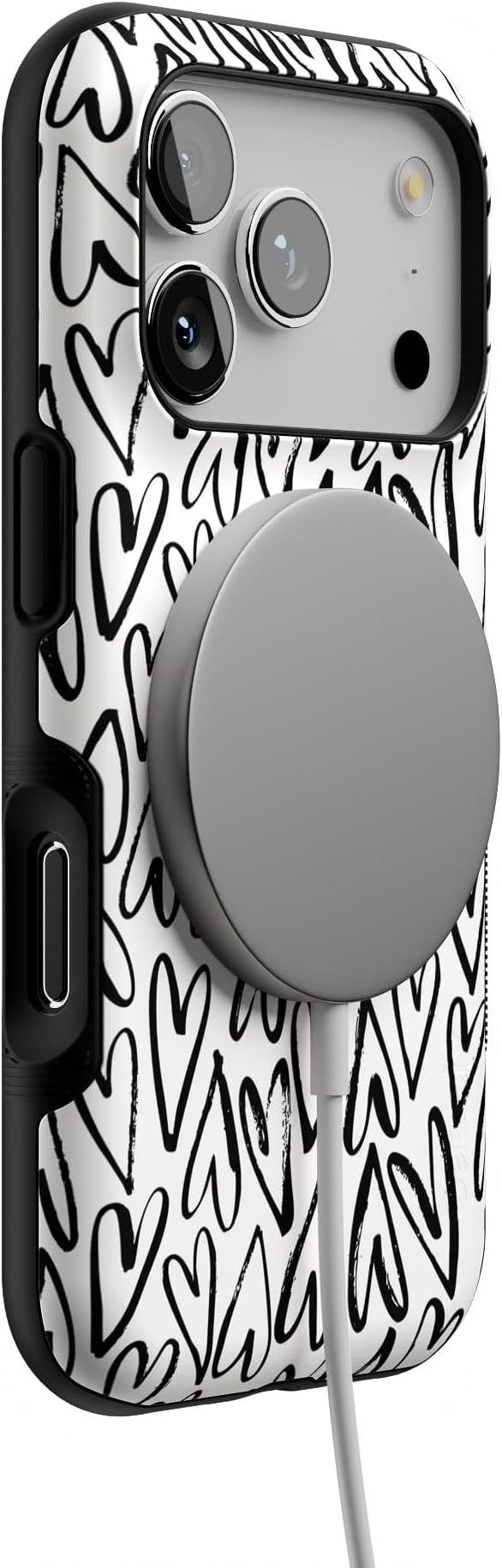 Casely iPhone 17 Pro Case | Heart Throb | Endless Hearts | Bold Protective Design | Compatible with MagSafe