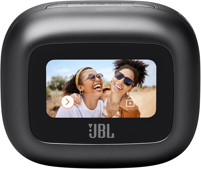 JBL Live Beam 3 - True Wireless Noise-Cancelling Stick-Closed Earbuds, 48Hrs Total Playback, Wireless Charging, 6 Mics for Perfect Calls, Multi-Point Connection, IP55 Waterproof and dustproof (Black)