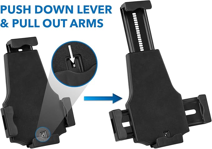 Mount-It! Anti-Theft Universal Tablet Floor Stand Kiosk – Height Adjustable Kiosk Floor Stand - Locking Tablet Mount Stand for iPad, Galaxy, Surface Go & Other 7.9"- 10.9" Tablets