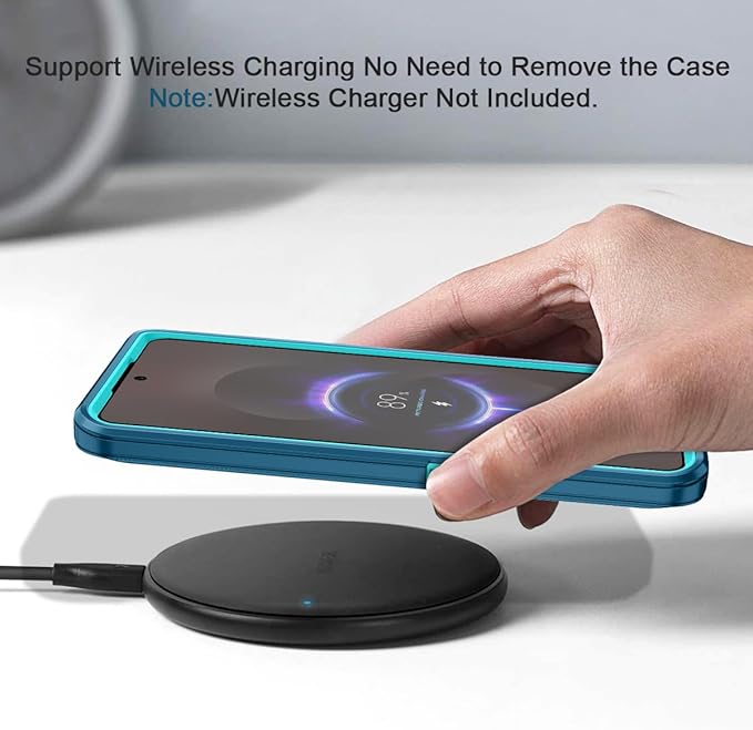 for Samsung Galaxy S25 Edge Case Heavy Duty Protective Shockproof Dropproof 3-Layer Full Body Protection [Without Screen Protector] Tough Rugged Case for Galaxy S25 Edge,Turquoise