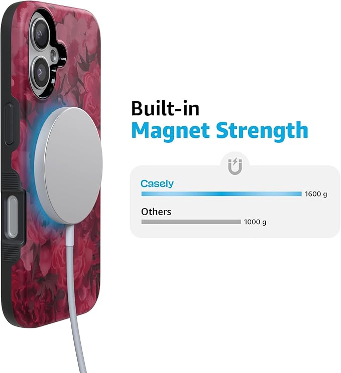 Casely iPhone 17 Case | Romance Novel | Moody Floral | Compatible with MagSafe | Bold Protective Design