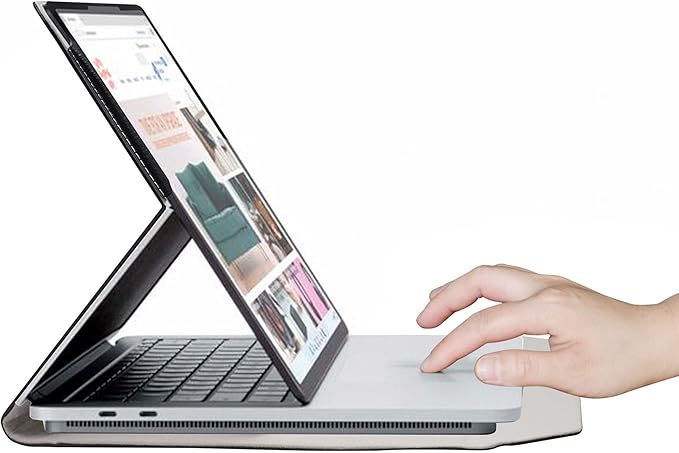 Bige for Surface Laptop Studio 2 2023 Case, PU Leather Folio 2-Folding Stand Cover for Microsoft Surface Laptop Studio 2 14.4" Tablets, Don't Touch