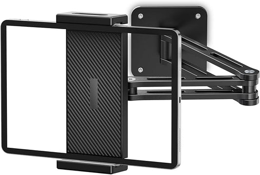 Urmust Tablet Wall Mount Holder for iPad, 360°Rotation Adjustable Tablet Stand Holder with Aluminum Extendable Arm, for iPad mini/Air/Pro/Galaxy Tab/Kindle, All 4.7-13" Phones & Tablets