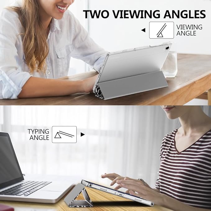 MoKo Case for Galaxy Tab A9+/A9 Plus 11 inch 2023, Slim Stand Protective Smart Cover with Hard PC Translucent Back Shell for Tab A9 Plus Tablet (SM-X210/X216/X218), Auto Wake/Sleep, Notebook Black