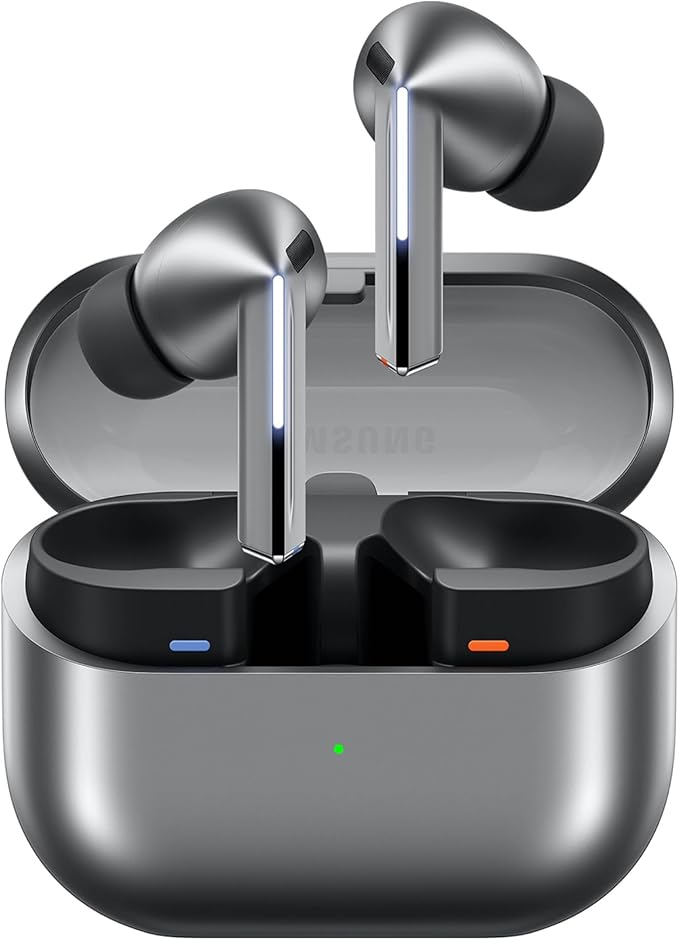 Samsung Galaxy Buds 3 Pro AI True Wireless Bluetooth Earbuds, Noise Cancelling, Sound Optimization, Redesigned Comfort Fit, Silver [US Version, Amazon Exclusive, 2Yr Warranty]