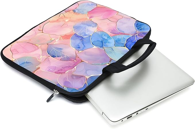 Laptop Sleeve Case 11.6" 12.1 Inch Neoprene Laptop Sleeve/Notebook Computer Pocket Case/Chromebook Case/Tablet Briefcase Carrying Bag Compatible For Men， Women ，boys， girls (leaf)